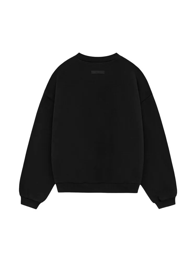 Толстовка Fear of God Essentials Kids Fleece Crewneck Black — изображение 2 из 2, черный