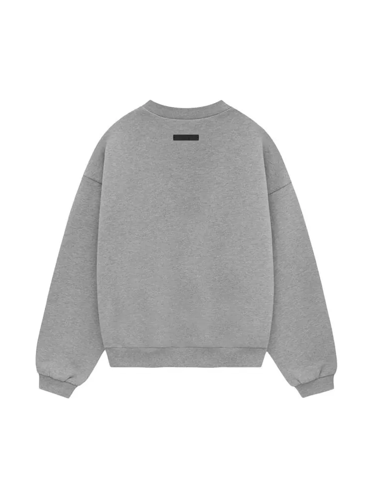 Толстовка Fear of God Essentials Kids Fleece Crewneck Dark Heather — изображение 2 из 2, серый