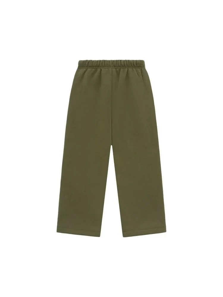 Спортивные брюки Fear of God Essentials Kids Fleece Relaxed Sweatpant Military — изображение 2 из 2, оливковый