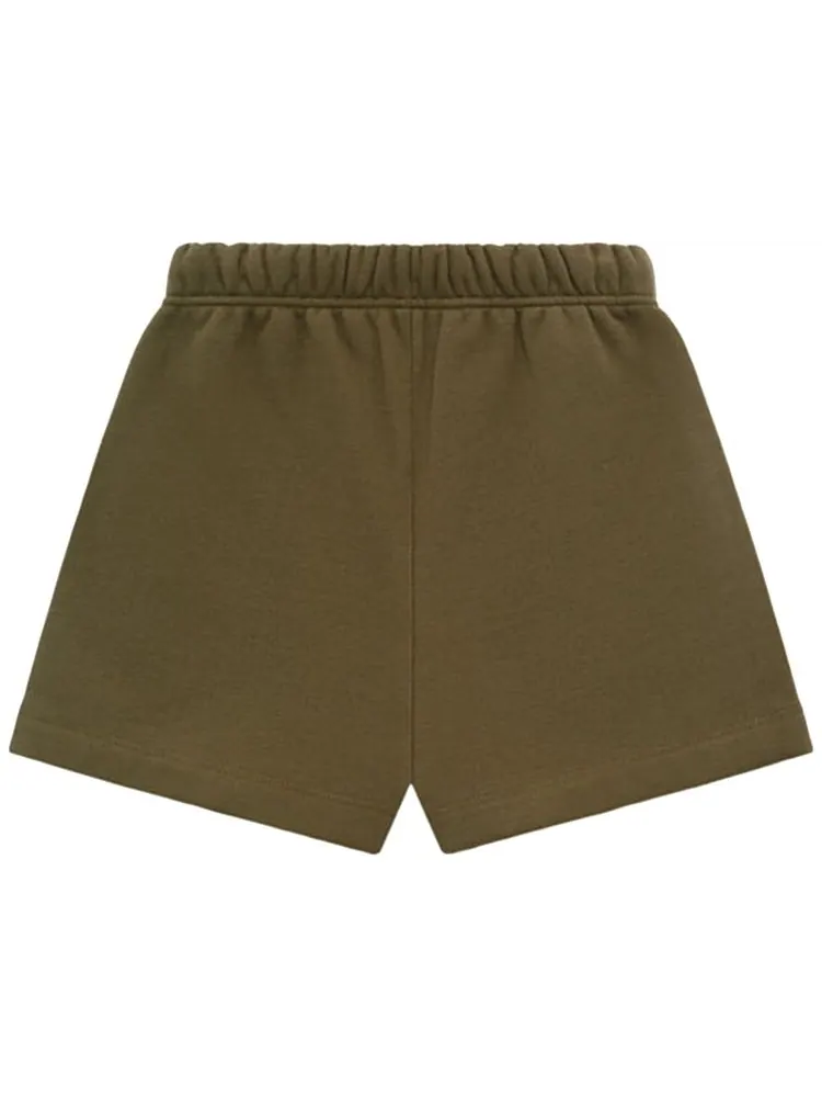 Шорты Fear of God Essentials Kids Fleece Soccer Short 'Olive' — изображение 2 из 2, оливковый