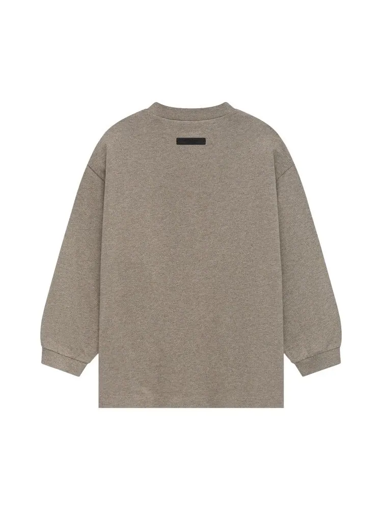 Футболка Fear of God Essentials Kids Jersey Long-Sleeve Tee — изображение 2 из 2, серый