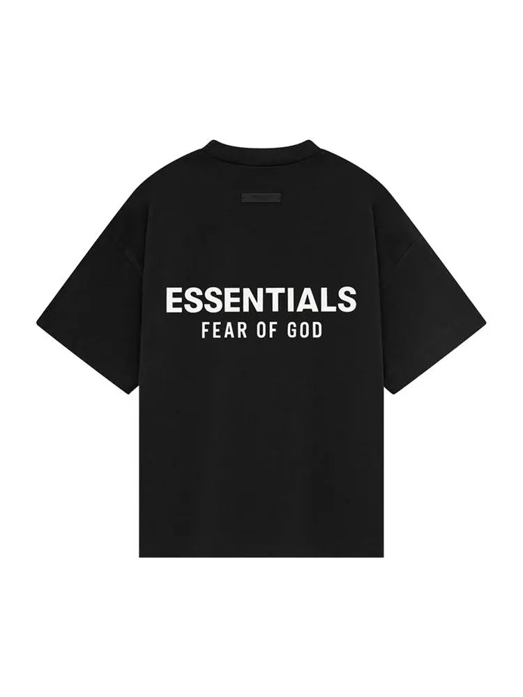 Футболка Fear of God Essentials Kids Jersey Crewneck Tee — изображение 2 из 2, черный