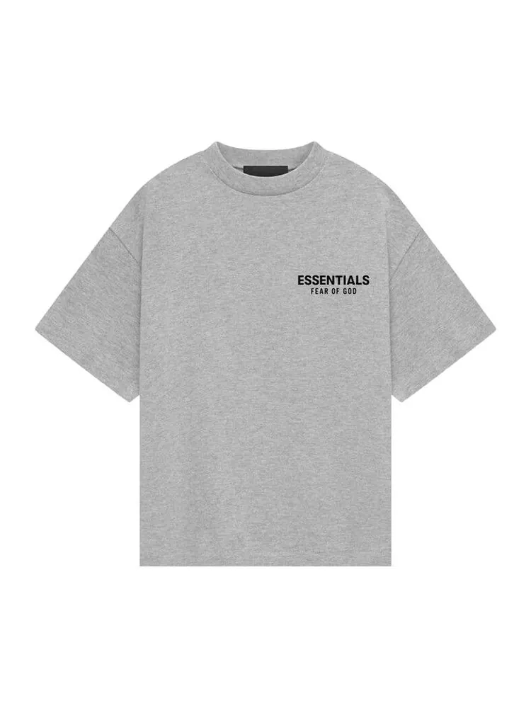 Футболка Fear of God Essentials Kids Jersey Crewneck Tee — изображение 1 из 2, светлый серый