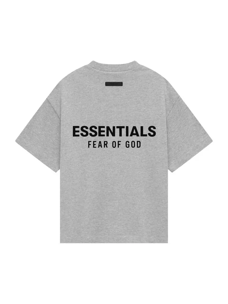 Футболка Fear of God Essentials Kids Jersey Crewneck Tee — изображение 2 из 2, светлый серый