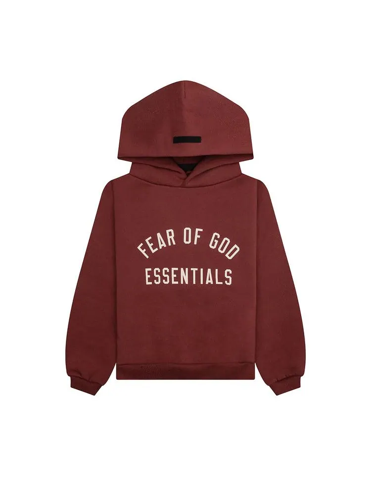 Худи Fear of God Essentials Kids Fleece Hoodie — изображение 1 из 3, красный