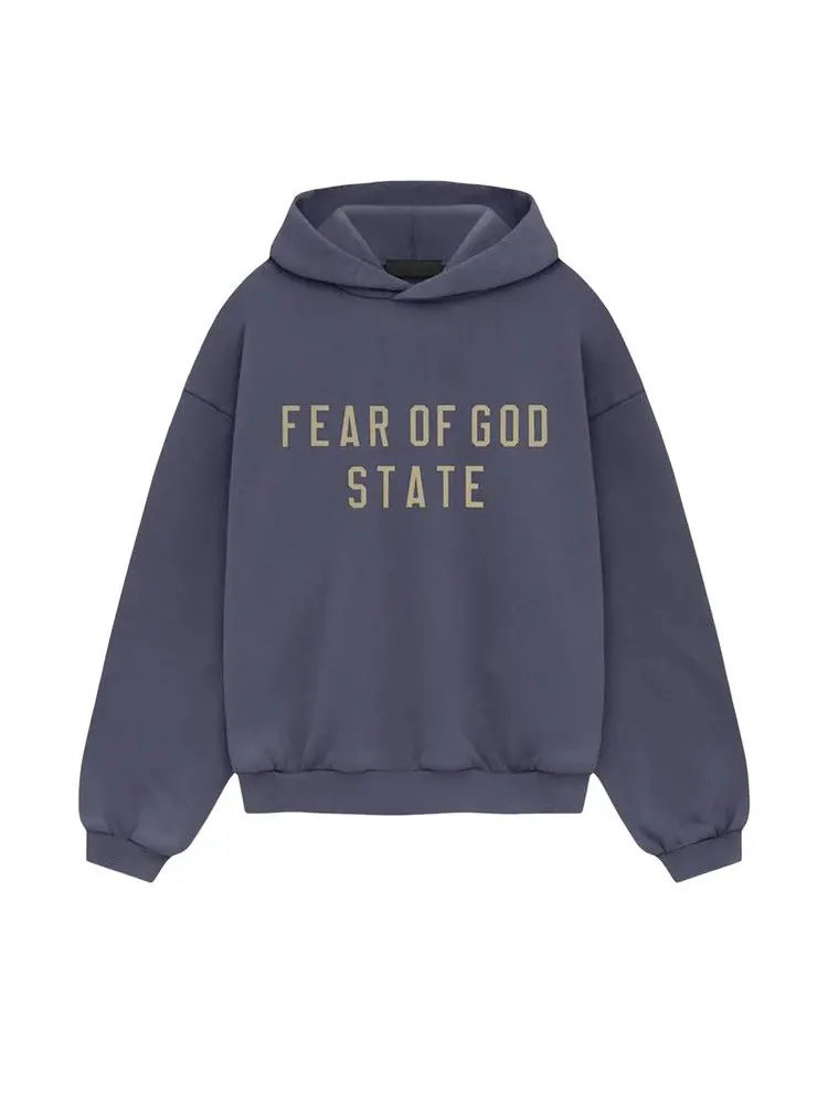 Худи Fear of God Essentials Kids Heavy Fleece Hoodie — изображение 1 из 2, морской
