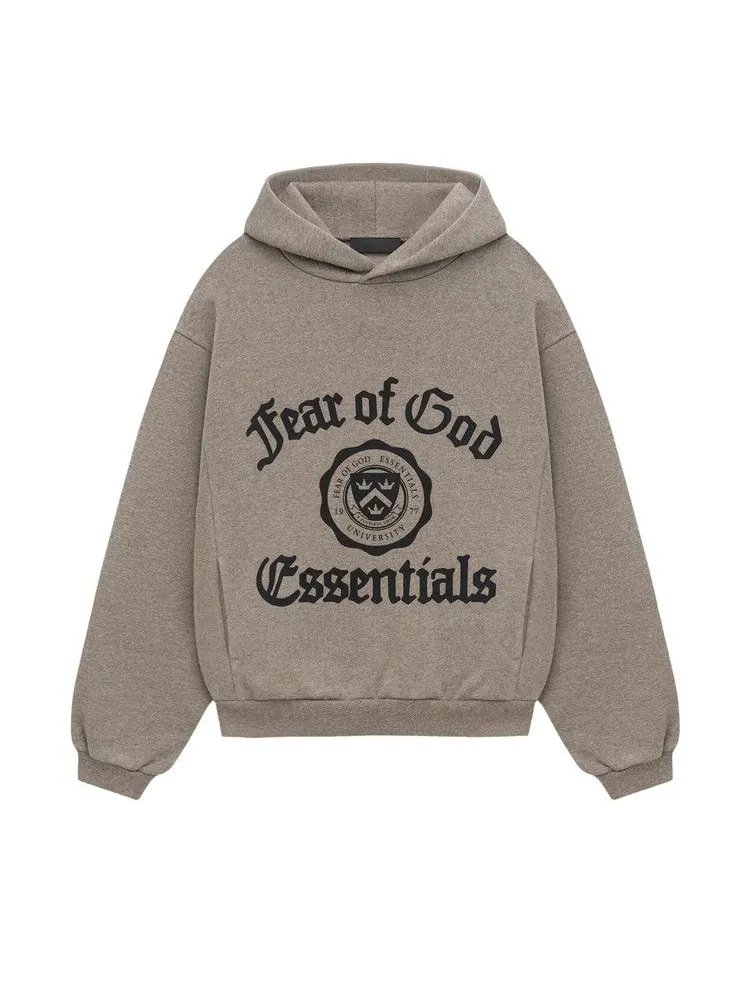 Худи Fear of God Essentials Kids Heavy Fleece Vintage Shrunken Hoodie — изображение 1 из 2, серый