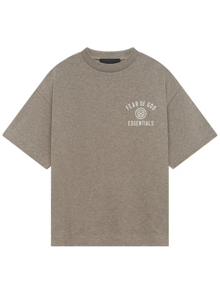 Футболка Fear of God Essentials Kids Jersey Crewneck Tee 'Heather Grey' — изображение 1 из 2, серый