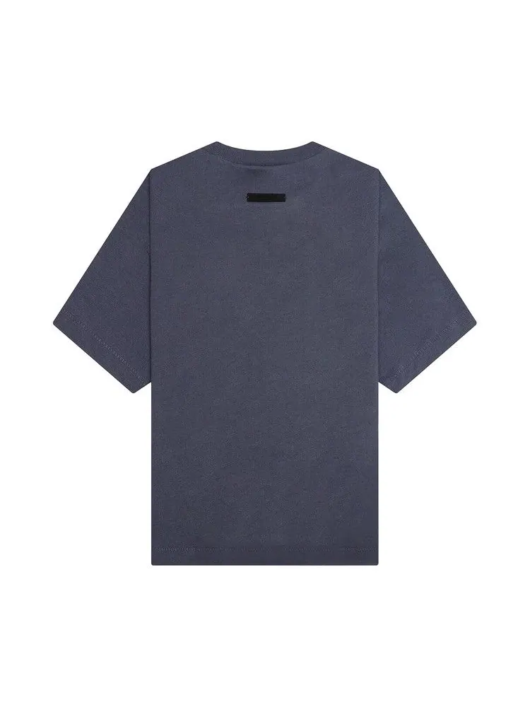 Футболка Fear of God Essentials Kids Jersey Crewneck Tee — изображение 2 из 2, морской