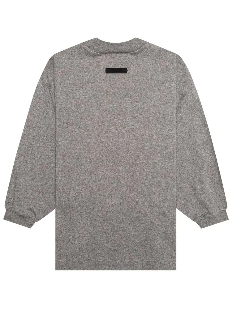 Детская футболка с длинными рукавами Fear of God Essentials — изображение 2 из 2, серый