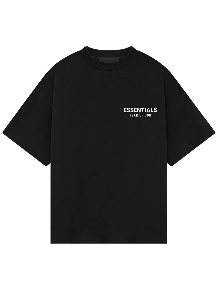 Футболка Fear of God Essentials Kids Jersey Crewneck Tee 'Black' — изображение 1 из 2, черный