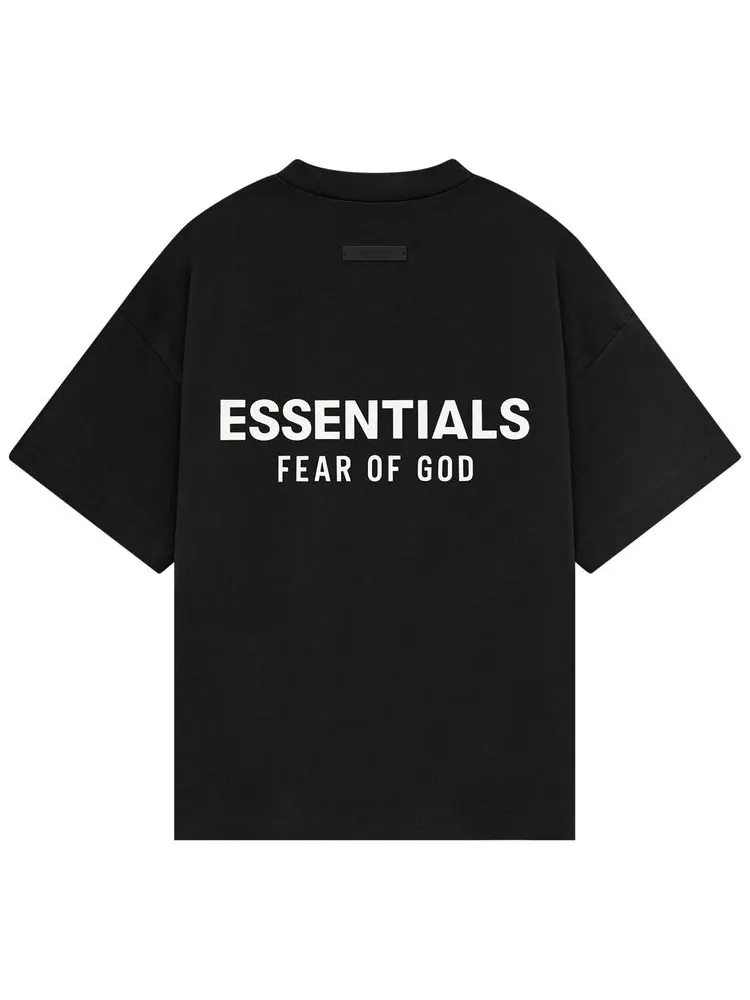 Футболка Fear of God Essentials Kids Jersey Crewneck Tee 'Black' — изображение 2 из 2, черный