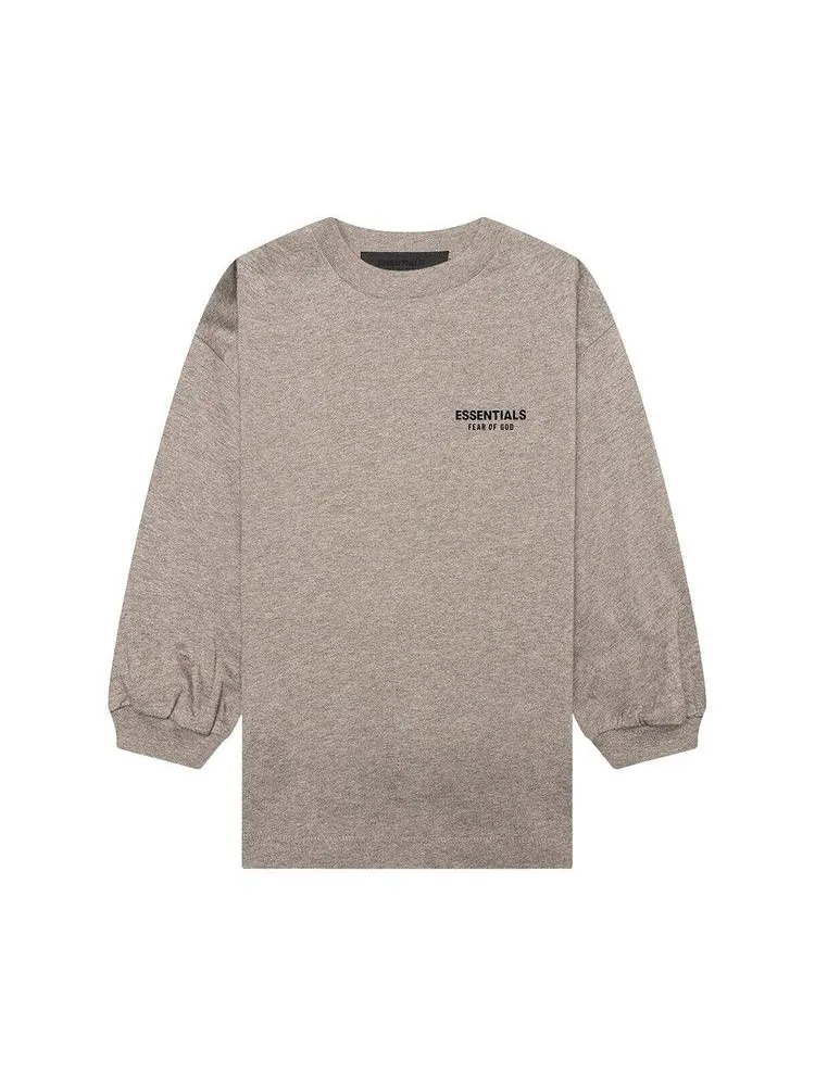 Футболка Fear of God Essentials Kids Jersey Long-Sleeve Tee — изображение 1 из 2, серый