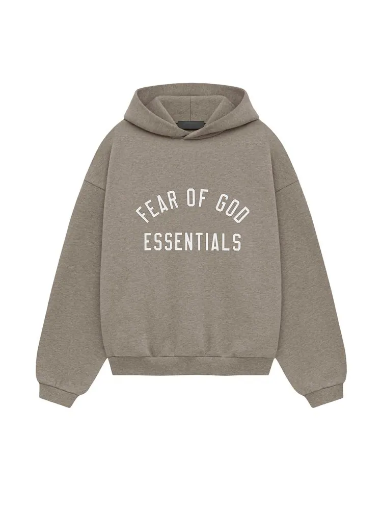 Худи Fear of God Essentials Kids Fleece Hoodie 'Heather Grey' — изображение 1 из 2, серый