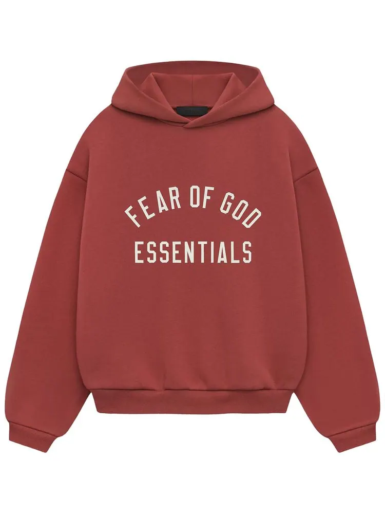 Худи Fear of God Essentials Kids Fleece Hoodie 'Crimson' — изображение 1 из 2, красный