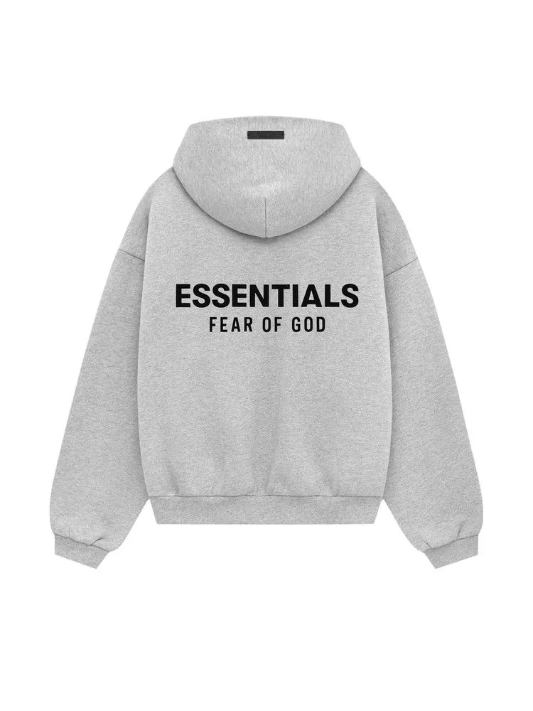 Худи Fear of God Essentials Kids Fleece Hoodie — изображение 2 из 2, светлый серый
