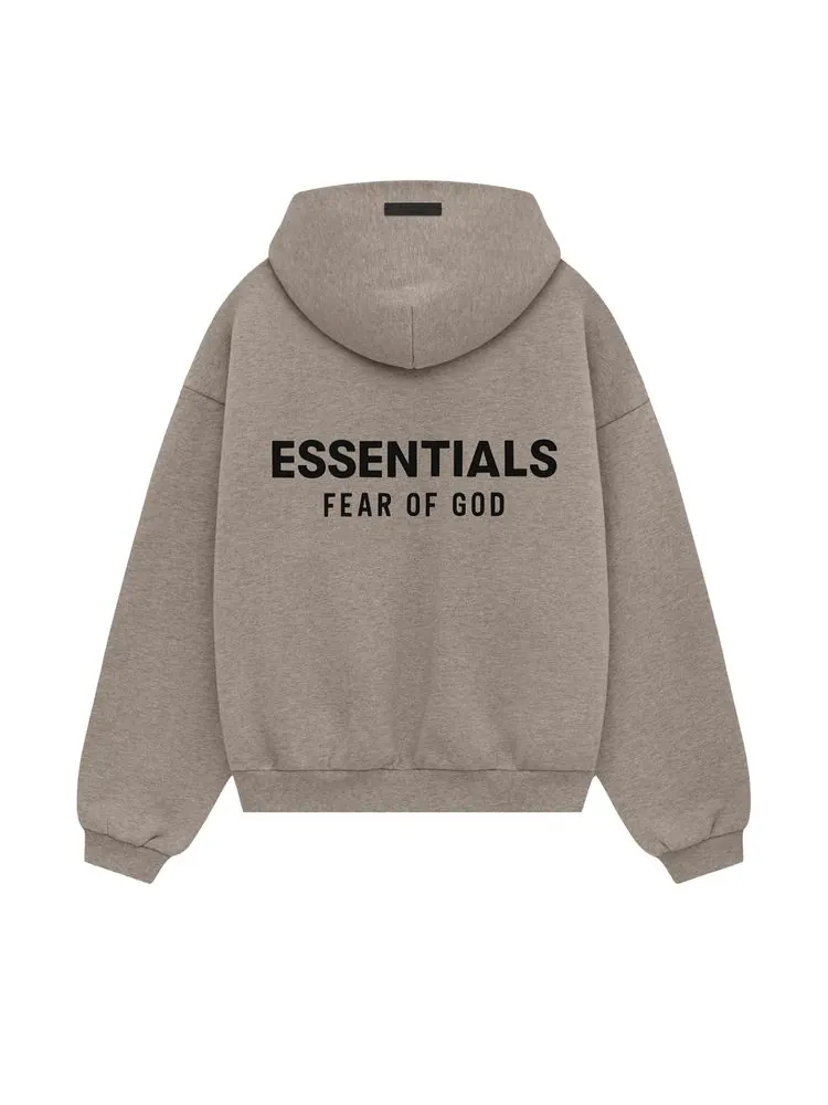 Худи Fear of God Essentials Kids Fleece Hoodie 'Heather Grey' — изображение 2 из 2, серый