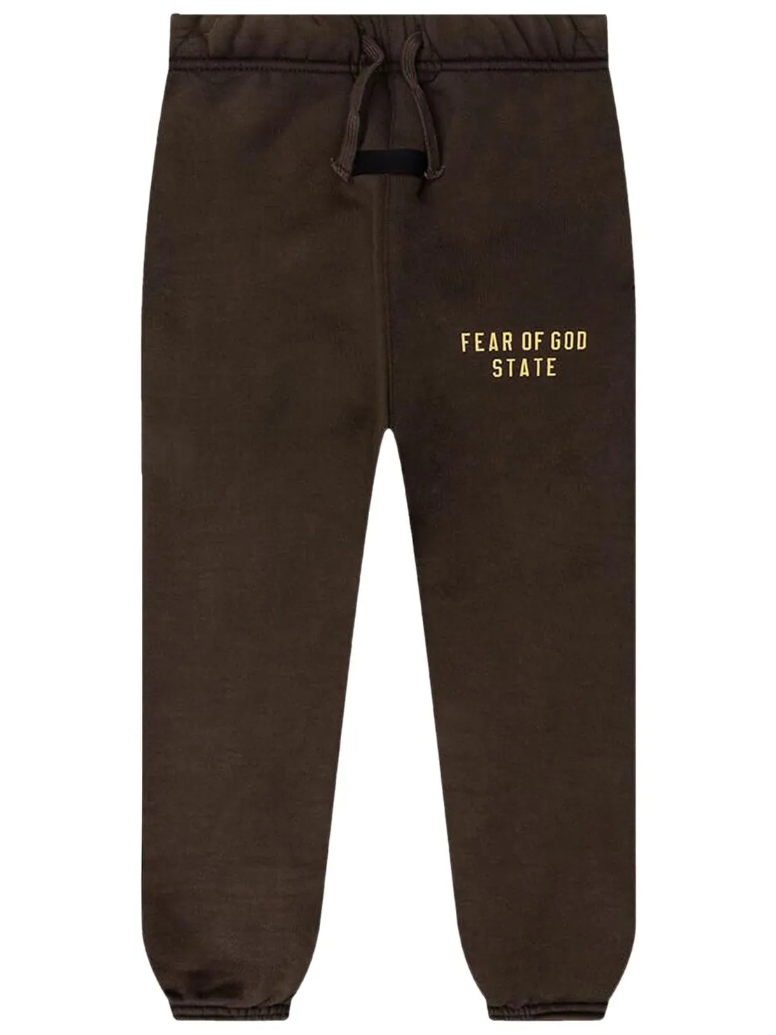 Детские спортивные штаны из плотного флиса Fear of God Essentials — изображение 1 из 2, коричневый