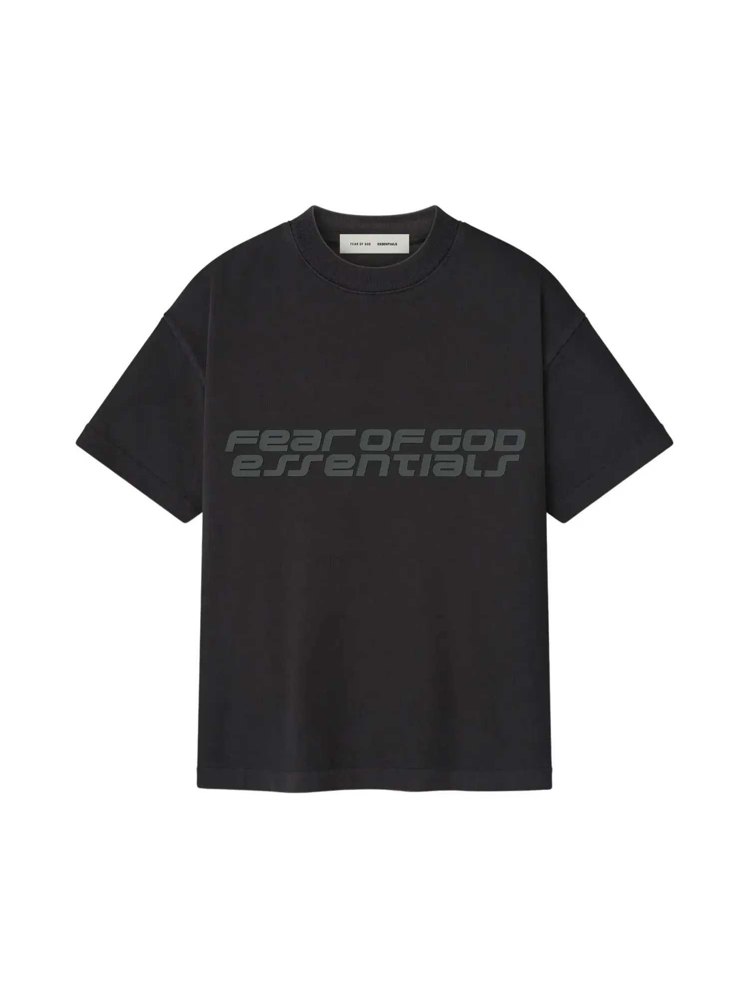 Футболка с коротким рукавом Fear of God Essentials Classic — изображение 1 из 2, винтажный черный