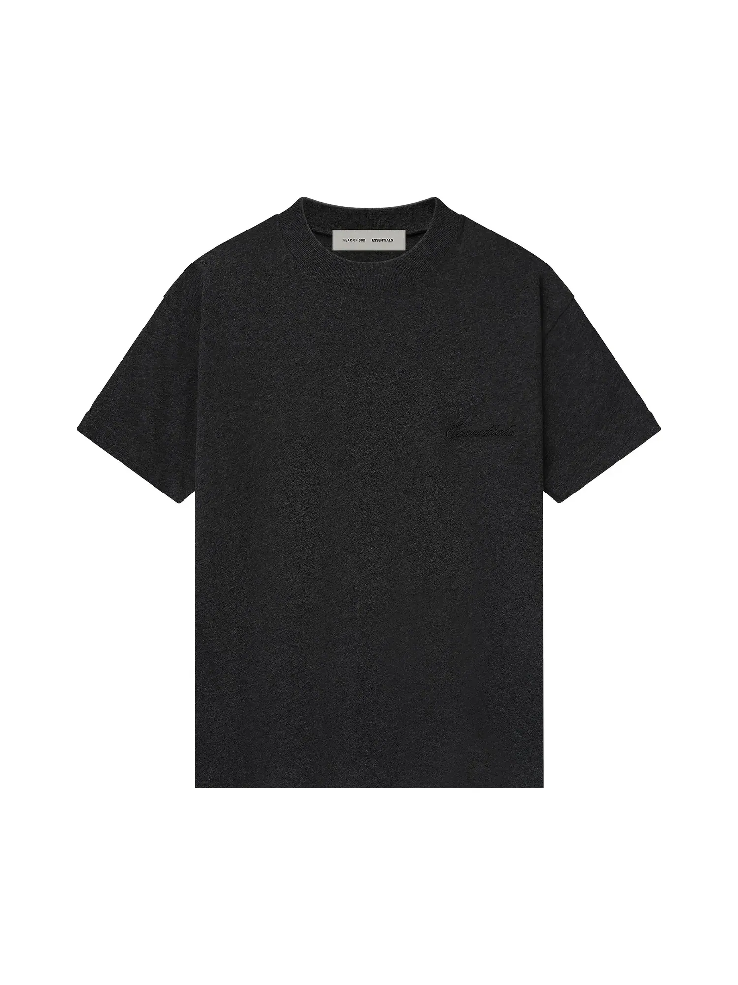 Футболка Fear of God Essentials с вышивкой — изображение 1 из 2, винтажный черный