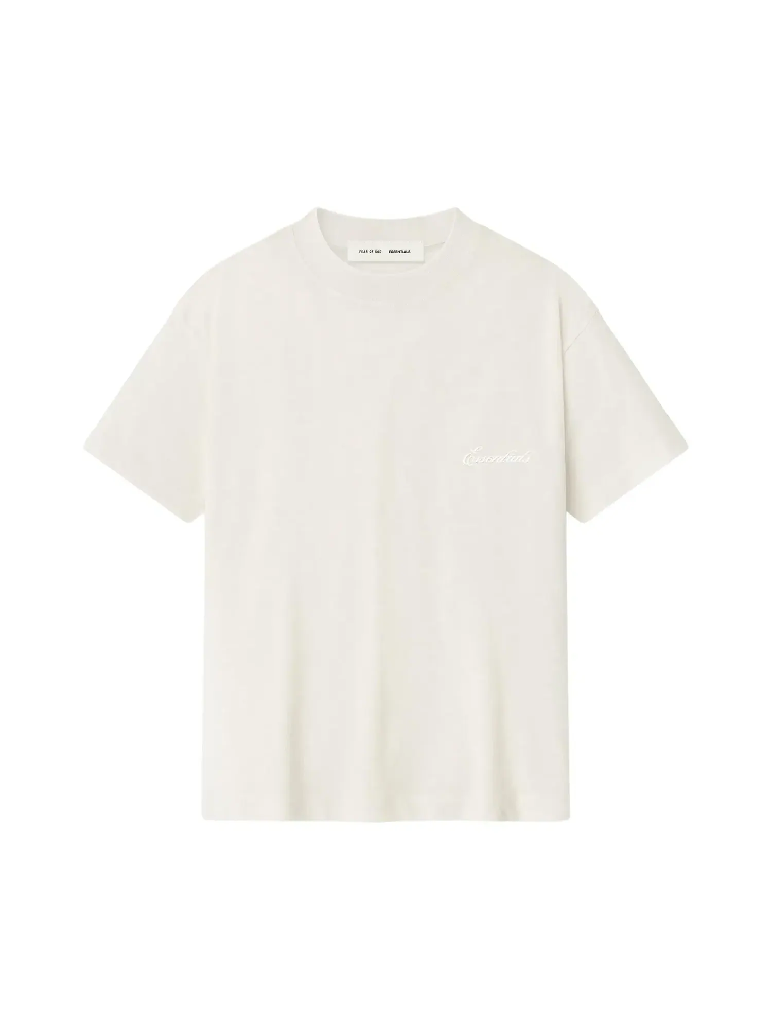 Футболка Fear of God Essentials с вышивкой — изображение 1 из 2, белый