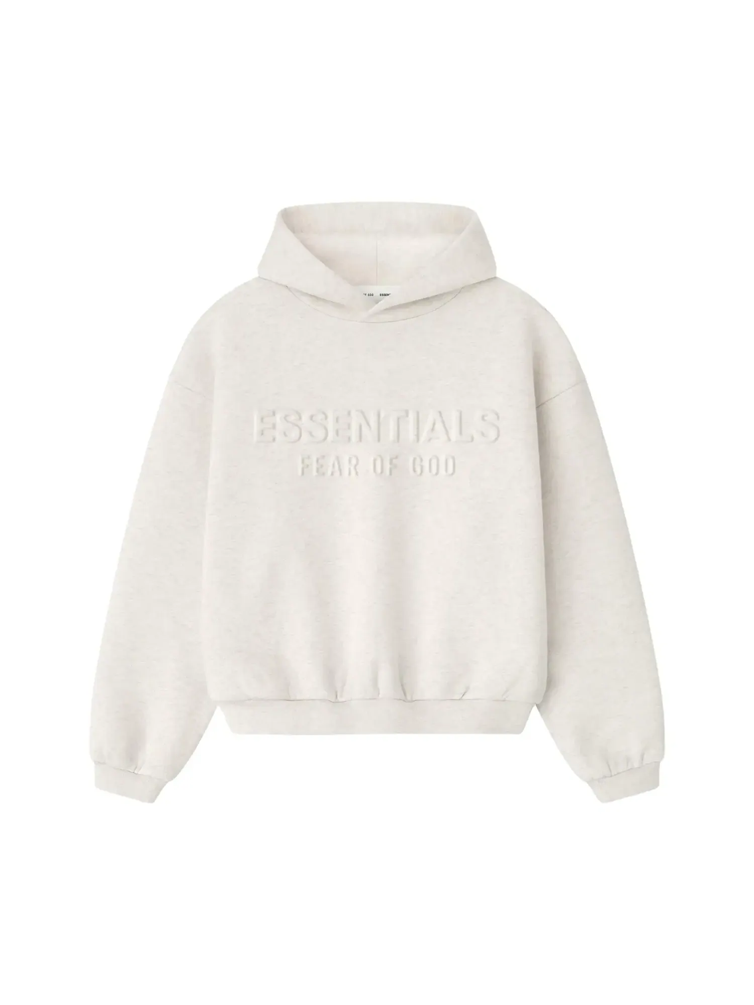 Толстовка Fear of God Essentials Embossed Classic Hoodie — изображение 1 из 2, овсяный