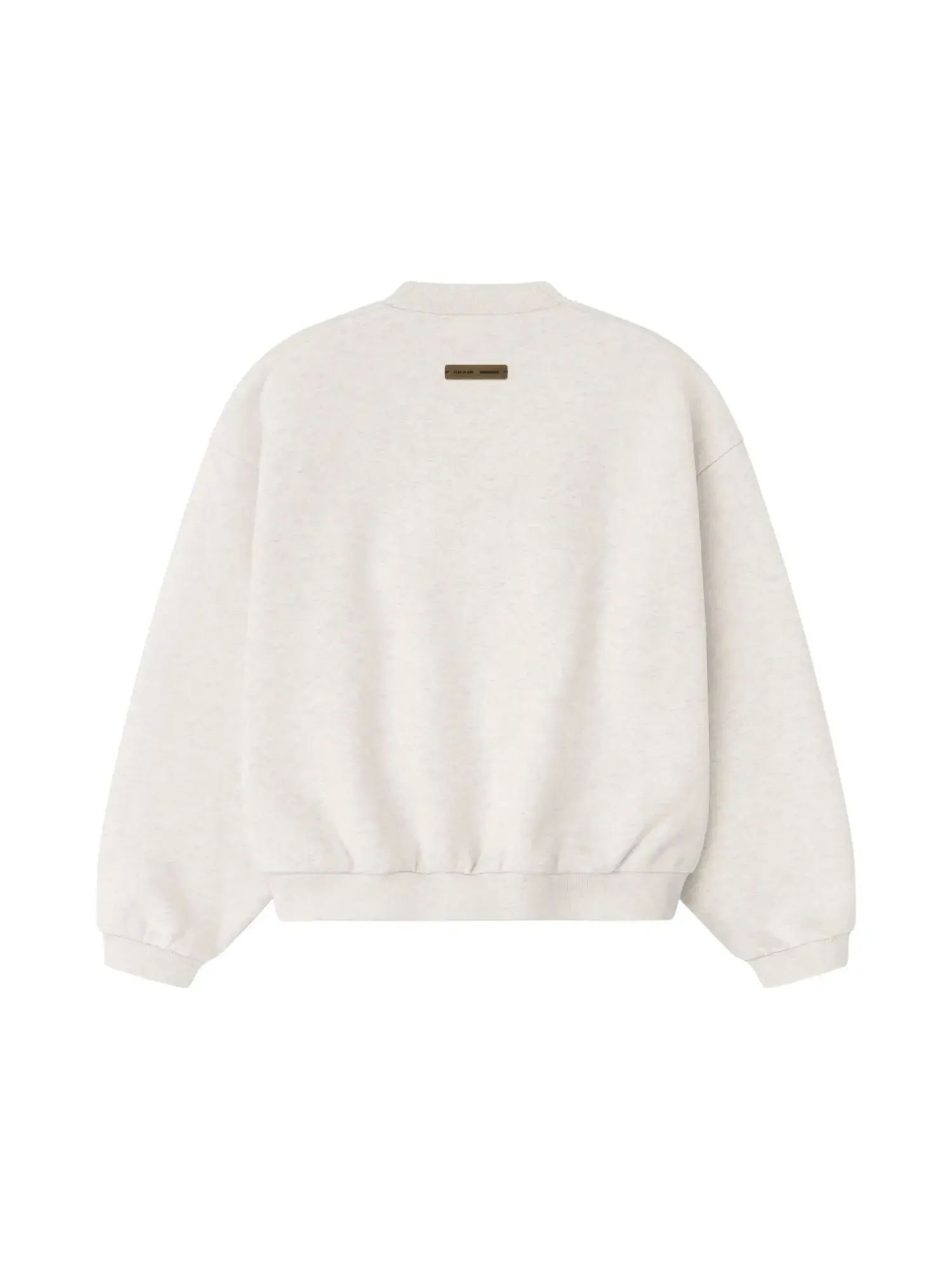 Классическая толстовка с круглым вырезом и тиснением Fear of God Essentials — изображение 2 из 2, овсяный