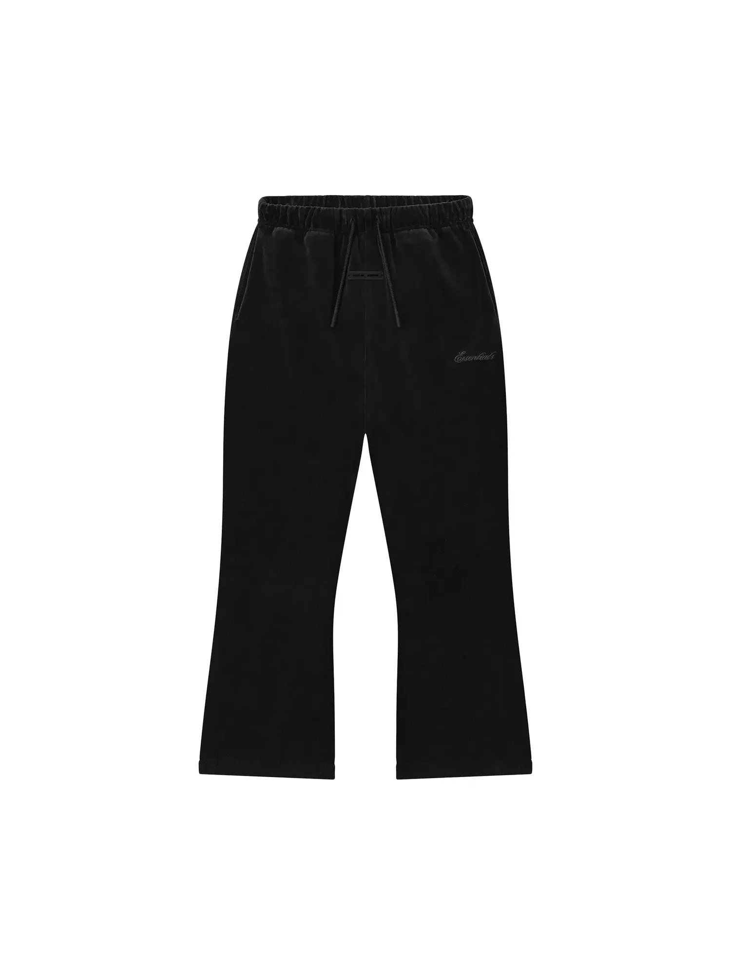 Спортивные брюки-клеш из велюра Fear of God Essentials — изображение 1 из 2, винтажный черный