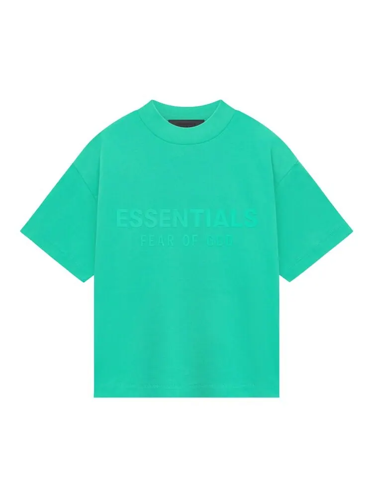 Футболка Fear of God Essentials Kids Short-Sleeve Tee — изображение 1 из 2, мятный