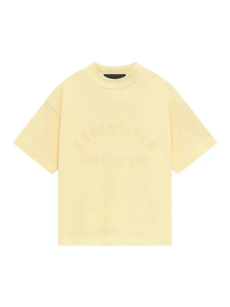 Футболка Fear of God Essentials Kids Heavy Jersey Short-Sleeve Tee — изображение 1 из 2, желтый