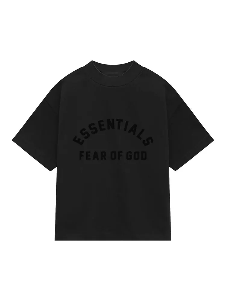 Футболка Fear of God Essentials Kids Heavy Jersey Crewneck T-Shirt — изображение 1 из 2, черный