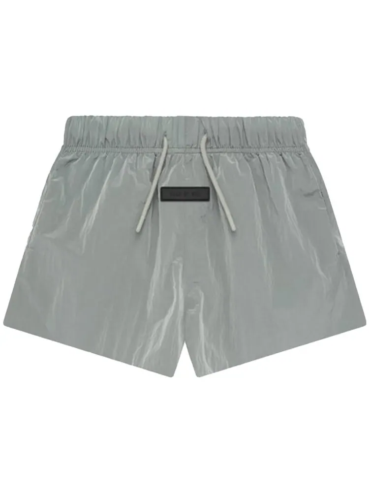 Шорты Fear of God Essentials Kids Crinkle Nylon Running Short — изображение 1 из 2, серый