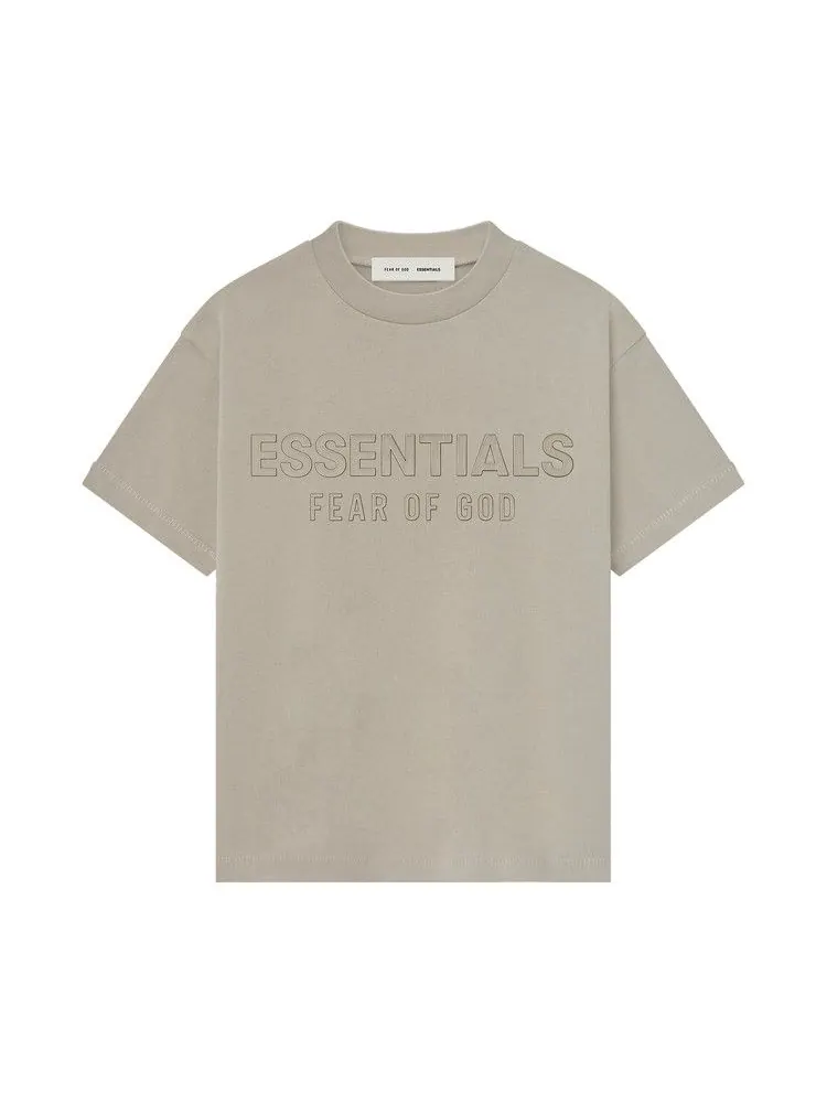 Футболка Fear of God Essentials Kids Classic Crewneck T-Shirt — изображение 1 из 2, древесный