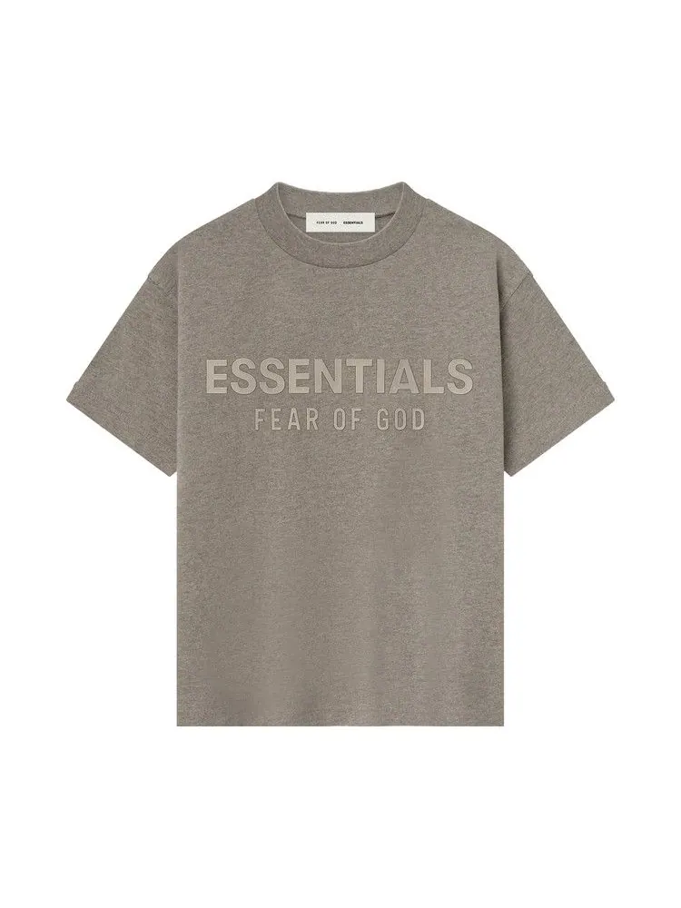 Футболка Fear of God Essentials Kids Classic Crewneck T-Shirt, Homestead Heather — изображение 1 из 2, серый