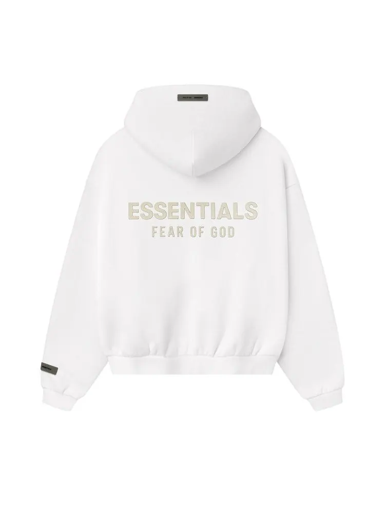 Худи Fear of God Essentials Kids Fleece Zip-Up Hoodie — изображение 2 из 2, белый