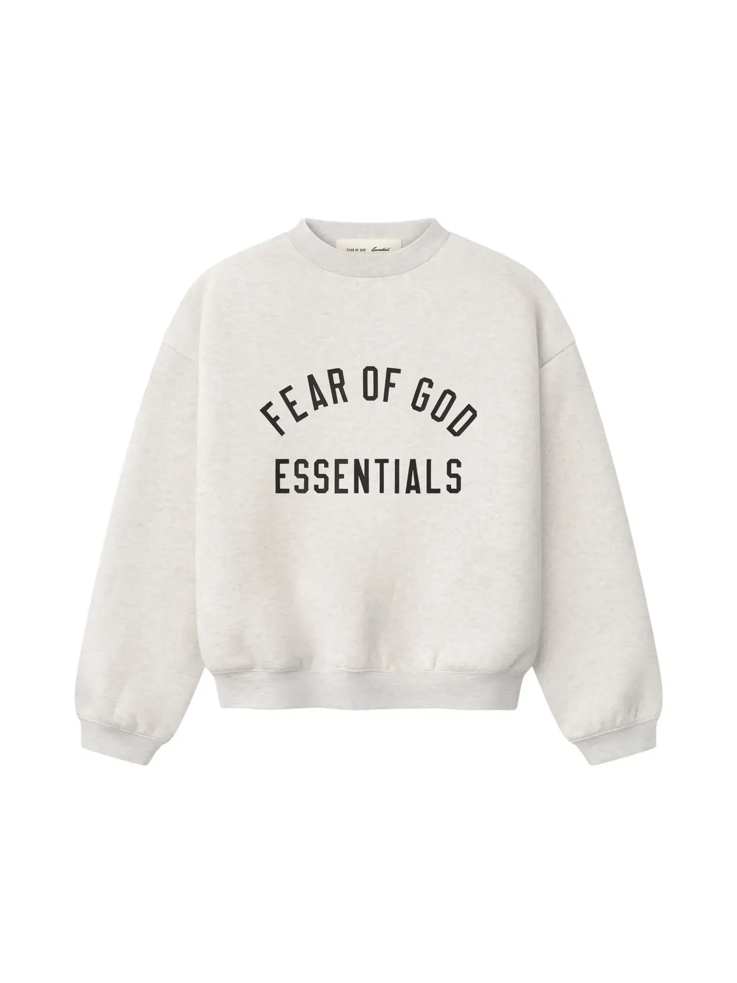 Классическая толстовка с круглым вырезом Fear of God Essentials — изображение 1 из 2, овсяный