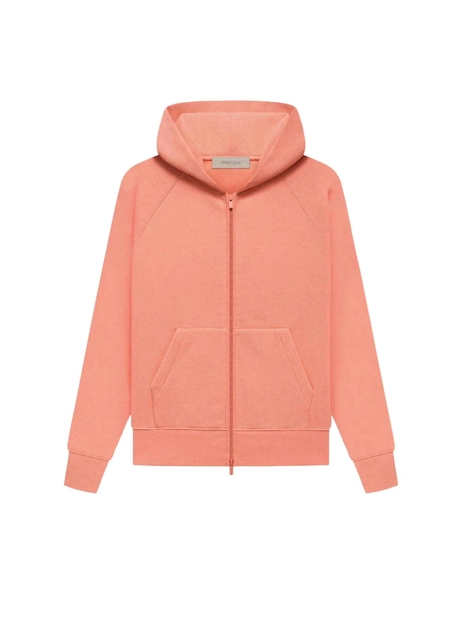 Толстовка на молнии Fear of God Essentials, цвет Коралл