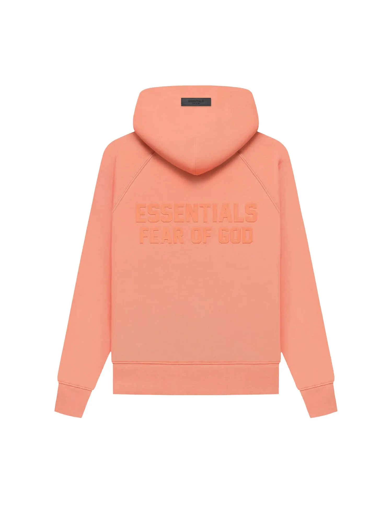 Толстовка на молнии Fear of God Essentials, цвет Коралл — изображение 2 из 2