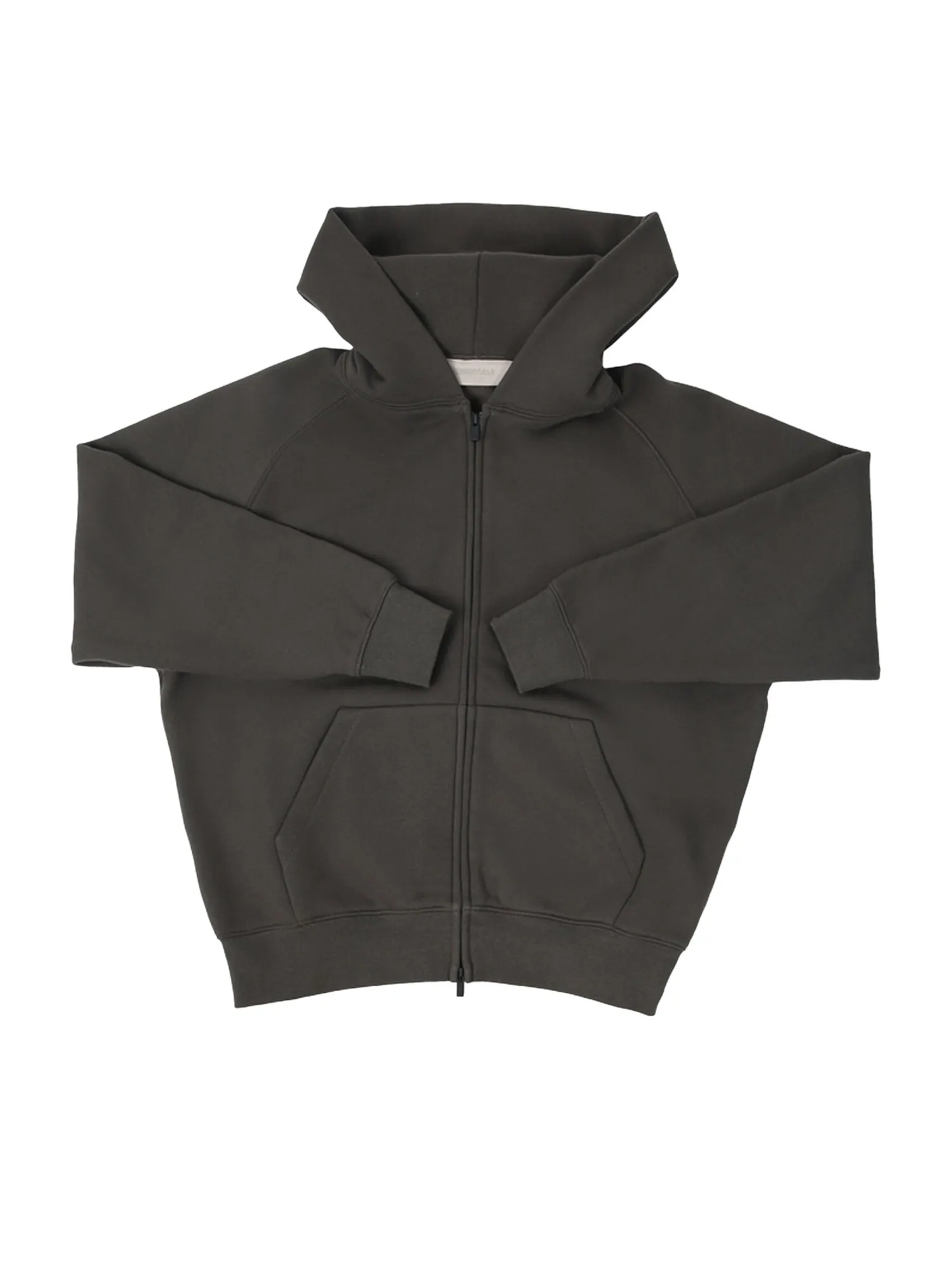 Детская толстовка с молнией Fear of God Essentials Off Black