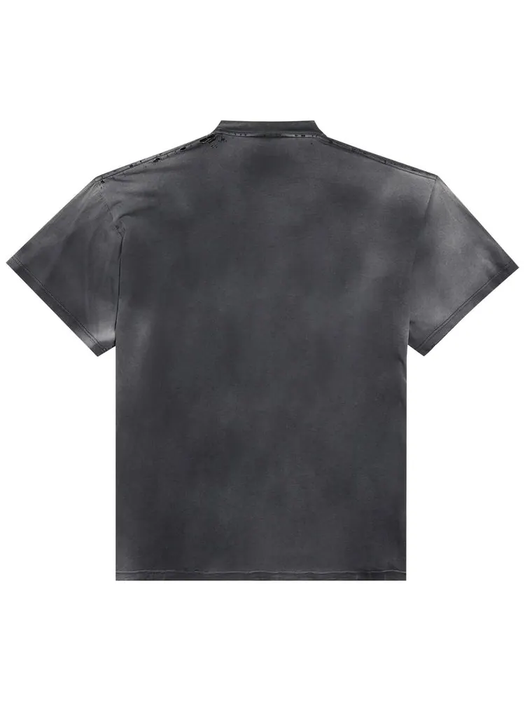 Футболка Balenciaga Not Been Done T-Shirt 'Washed Out Black' — изображение 2 из 2, черный