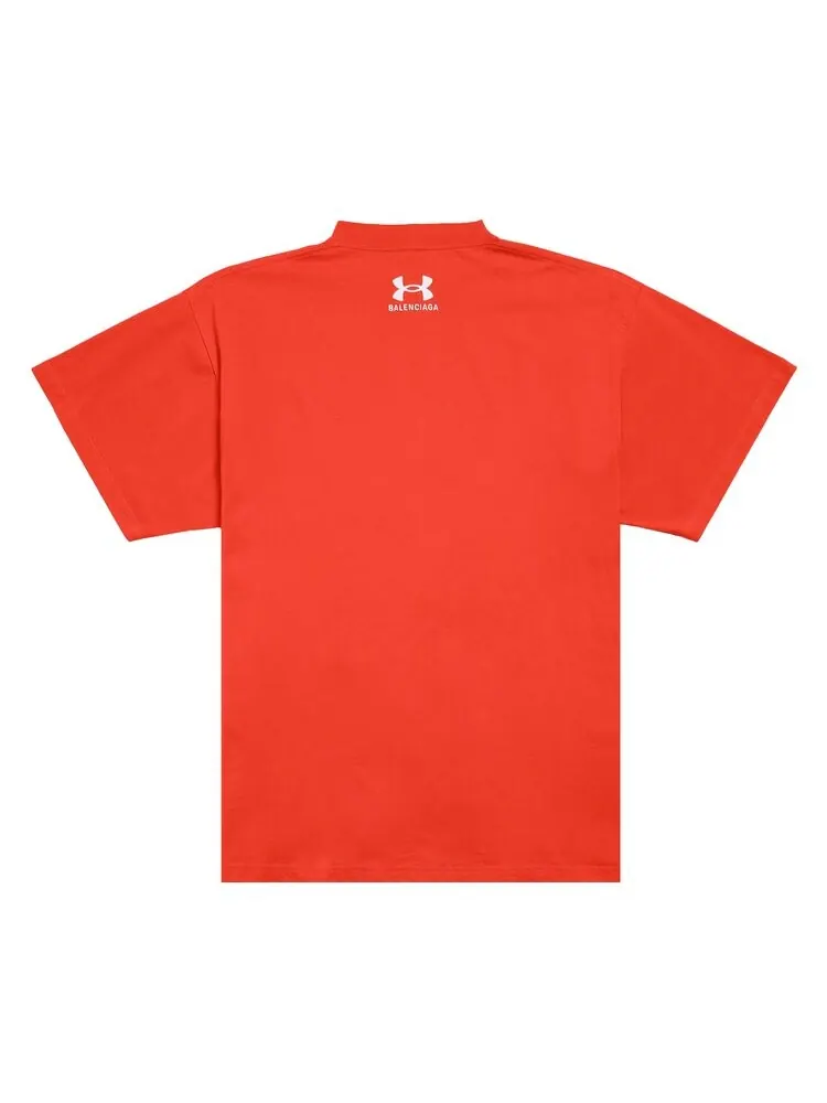 Футболка Balenciaga x Under Armour T-Shirt — изображение 2 из 2, красный/белый