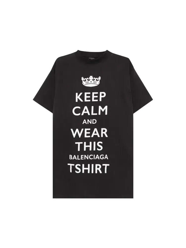 Футболка Balenciaga Oversized Keep Calm