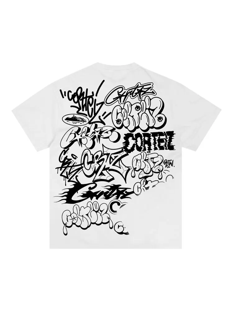 Футболка Corteiz Graffiti *New Blank* 'White' — изображение 2 из 2, белый