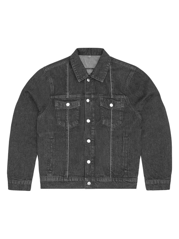 Куртка Corteiz C-Star Stitch-Down Denim 'Black' — изображение 1 из 2, черный