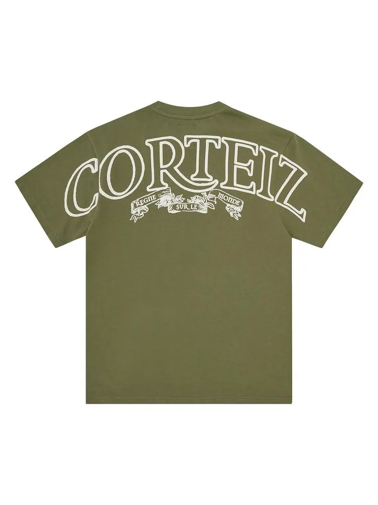 Футболка Corteiz CRTZ Royale Heavyweight Tee Olive — изображение 2 из 2, оливковый