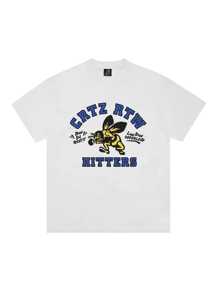 Футболка Corteiz CRTZ The Hitters Tee 'White' — изображение 1 из 1, белый