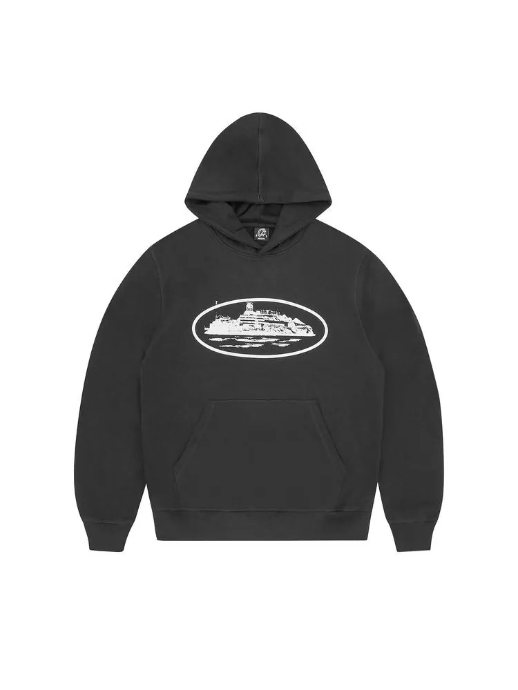 Худи Corteiz CRTZ Alcatraz Hoodie Black — изображение 1 из 1, черный