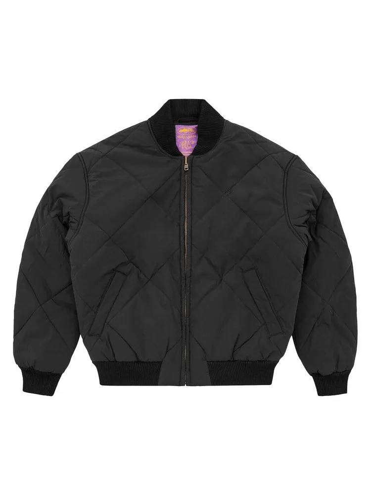Куртка Corteiz CRTZ Olde English Quilted Bomber Jacket — изображение 1 из 2, черный