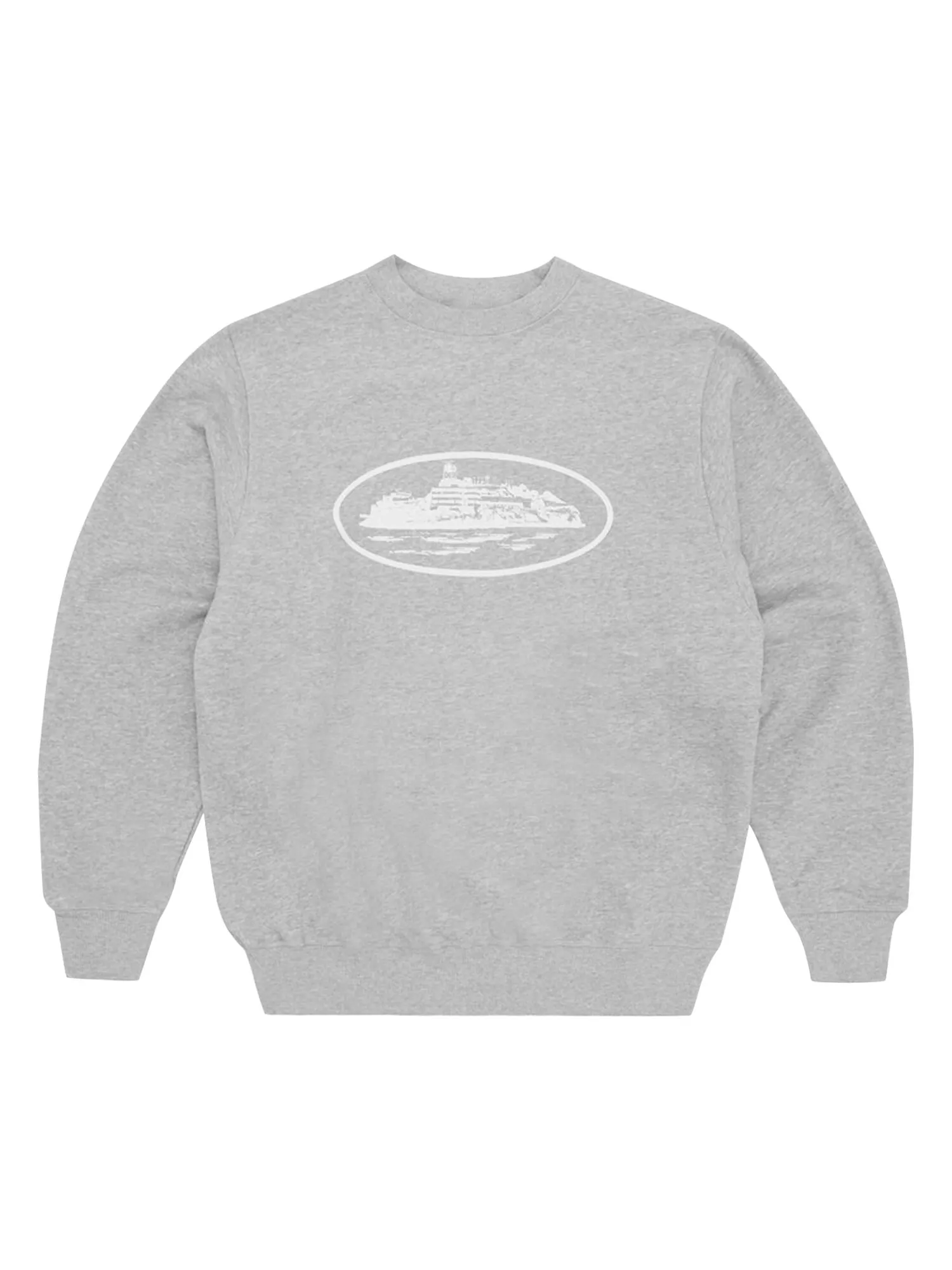 Толстовка Corteiz OG Alcatraz Heather Grey — изображение 1 из 1, серый