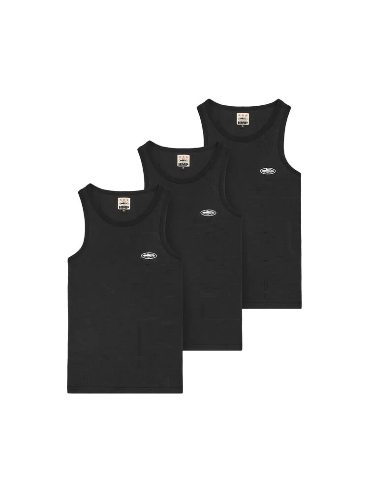 Майка Corteiz HMP Essentials Tank Top (3 Pack) — изображение 2 из 2, черный